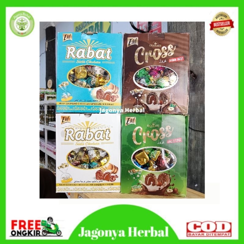 

COKLAT ELIF CROSS, RABAT 1 KOTAK ISI 1 KG - COKLAT TURKEY OLEH OLEH HAJI & UMROH