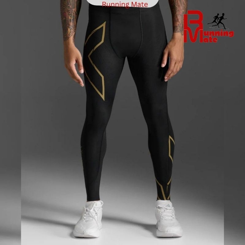 2XU MCS Men's Light Speed Compression Tights Gold