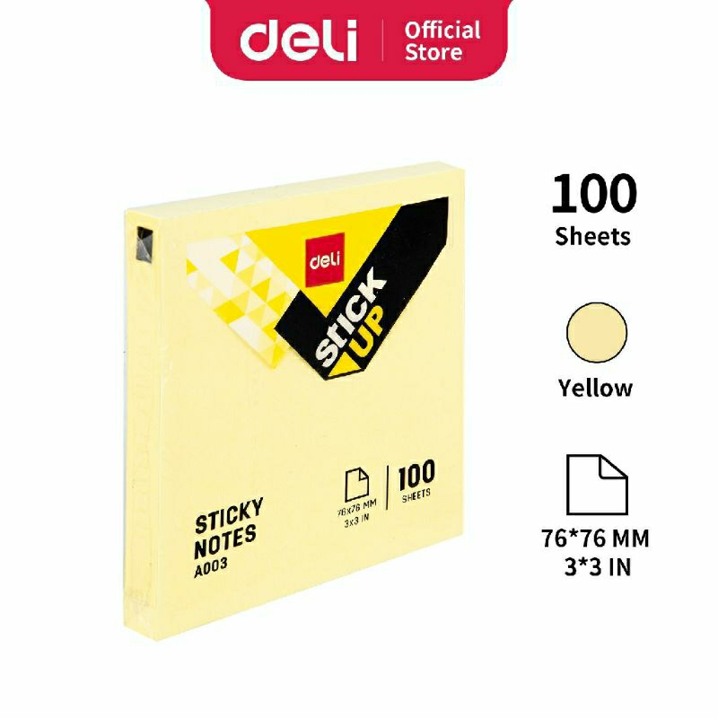 

Deli Memo Tempel Sticky Notes EA00353 76x76mm 3"x3" 100 shets