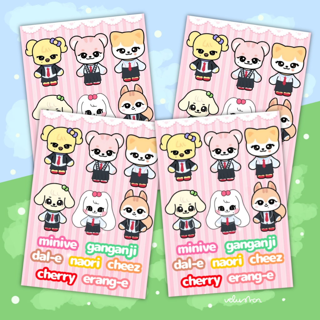 

sticker MINIVE ~ IVE Fanart stiker deco sticker custom stiker journal stiker lightstick