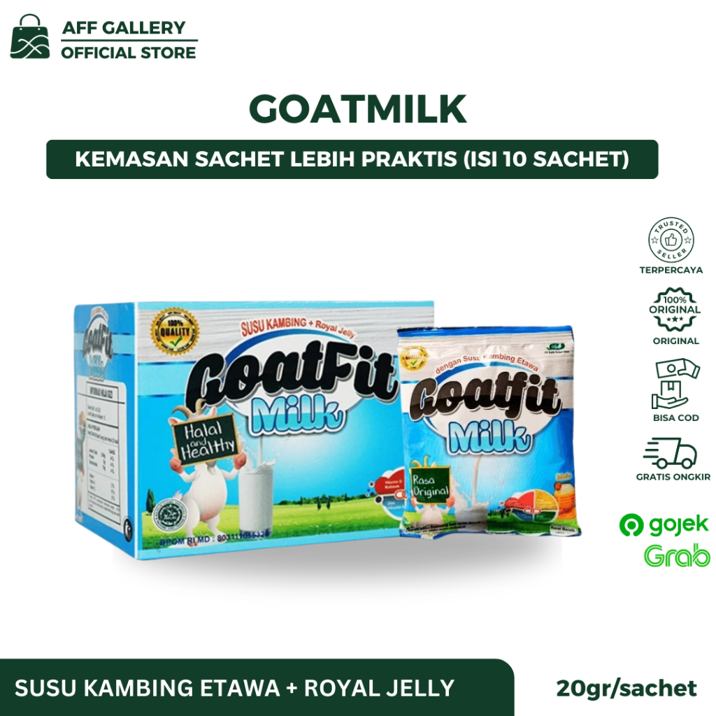 

Goatfit Milk isi 10 Sachet Susu Kambing Etawa ORIGINAL