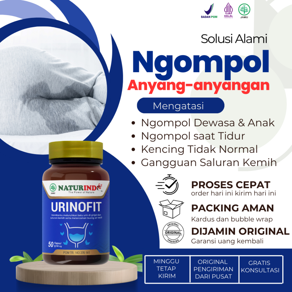 Obat Ngompol Anyang Anyangan Dewasa Anak Beser Urin Berbusa Infeksi Saluran Kemih URINOFIT