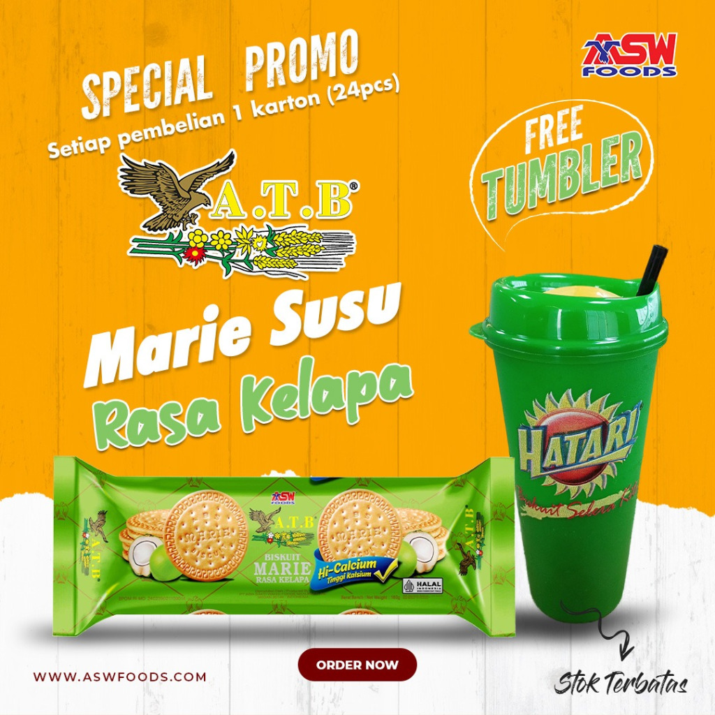 

ATB MARIE SUSU 1 KARTON ISI 24 PCS FREE TUMBLER