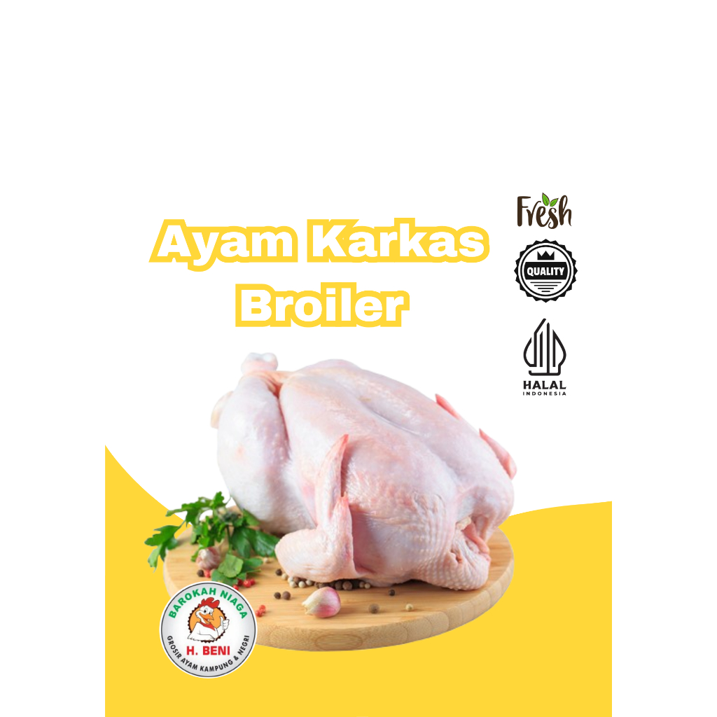 

AYAM BOILER BERAT BERSIH -+ 1 kg Free request cutting