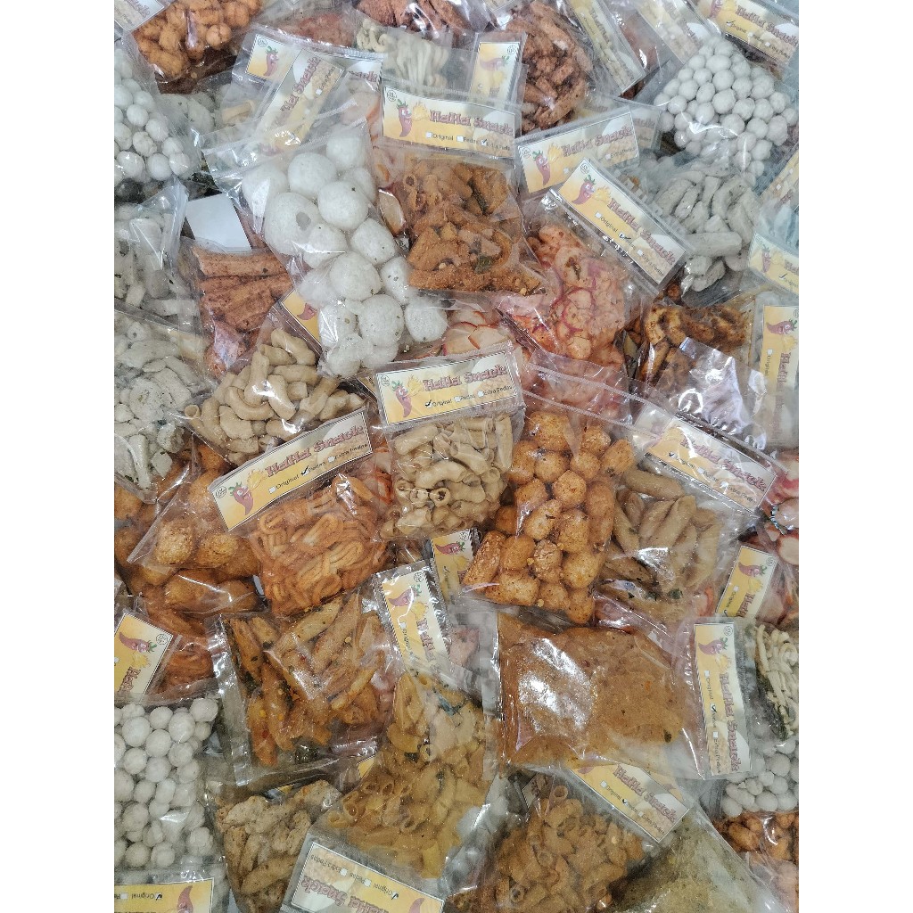 

PAKET NYEMIL HEMAT 20pcs/CAMPUR MAKARONI KERIPIK KACA LUMRING BASRENG PILUS CIKUR/KENCUR DLL...