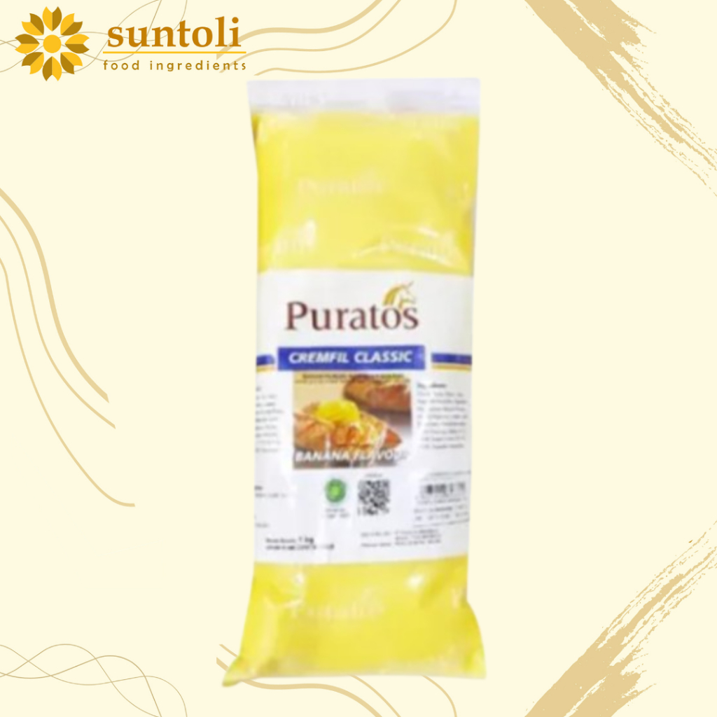 

PURATOS CREMFIL CLASSIC BANANA / Filling Siap Pakai Rasa Pisang - 1 kg