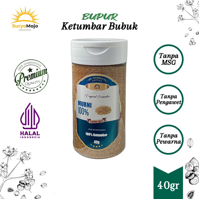 

SuryoMojo BUPUR - Ketumbar Bubuk 40 Gr Premium Coriander Powder