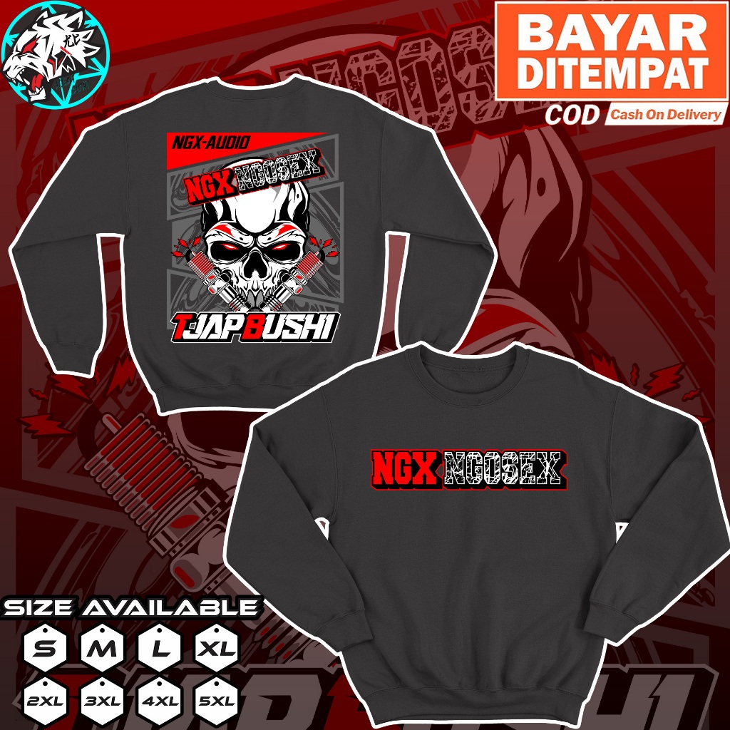 Jaket Sweater NGX NGOSEK Tjap Busi 2024 Hoodie NGX Nanda Audio Terbaru