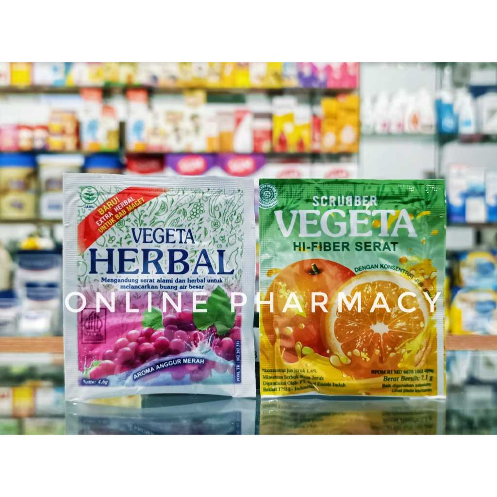 

Vegeta Herbal Anggur & Vegeta Scrubber Jeruk - Melancarkan BAB