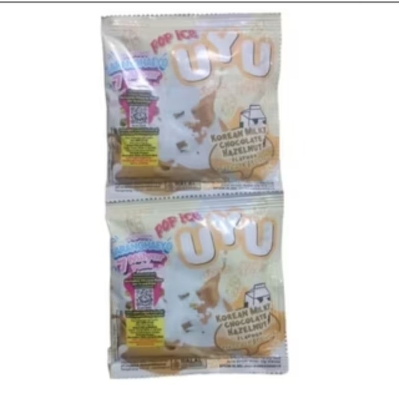 

Pop Ice Uyu Korean Milky Hazelnut isi 10 saset