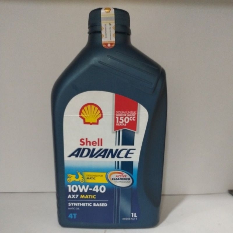 OLI SHELL AX7 MATIC 10W-40 1LITER Pelumas Mesin Oli Shell Ax7 1 Liter