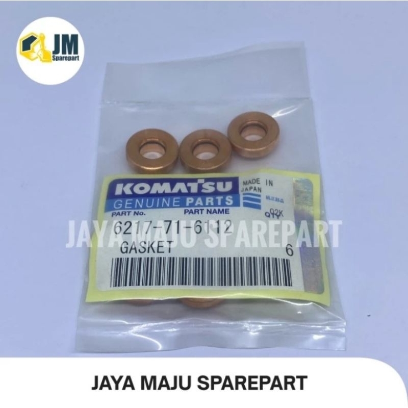 6217-71-6112 GASKET KOMATSU SA6D125E, SA6D140E (GENUINE)