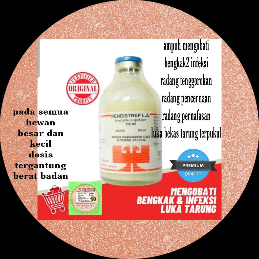 PENDISTREP LA / GILLO 100 ML obat ayam sakit ngorok snot berkepanjangan impor thailand Lampam ID