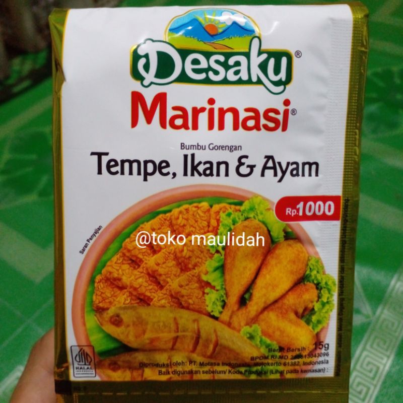 

DESAKU marinasi tempe ikan dan ayam 15g