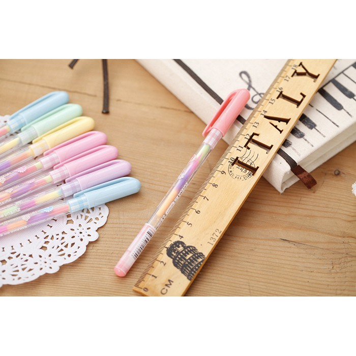 

[ATKats] PULPEN / Pulpen Gel Warna Warni 0.8 mm / Multicolor Pen / Rainbow GelPen