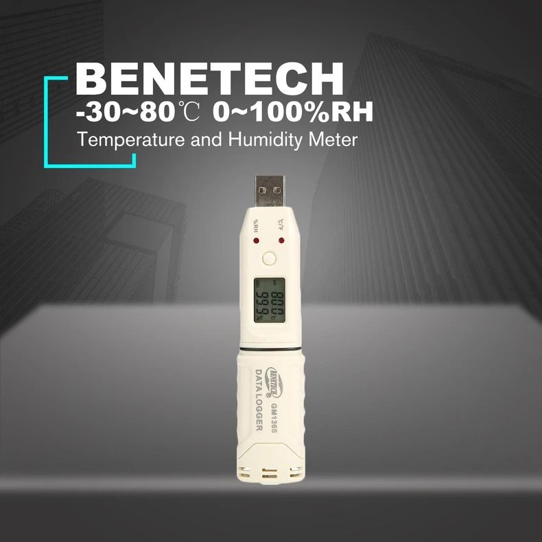 Data Logger Humidity Temperature Meter Benetech GM1365 + Sertifikat Kalibrasi KAN Thermometer Hygrom