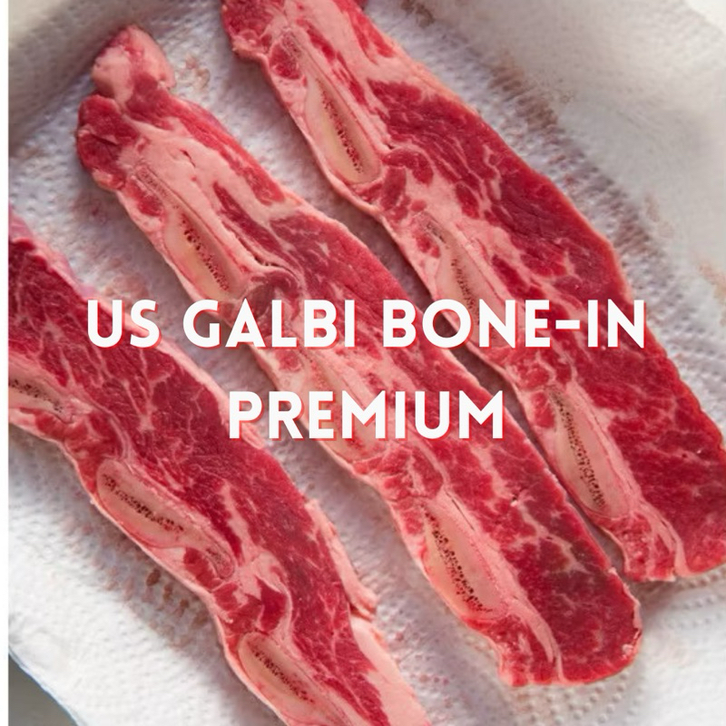 

USA Short Ribs Bone In / Galbi / Kalbi KOREAN BBQ USDA Choice (Ada Tulang) @500GR PREMIUM [FROZEN FOOD DAGING]