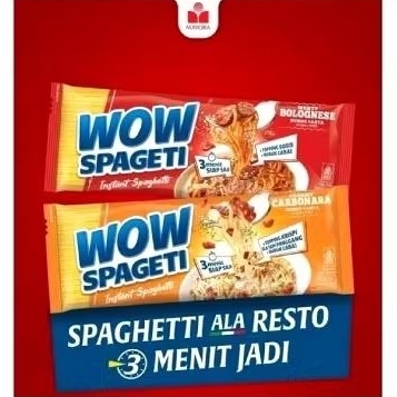 

WOW Spageti Instan Spaghetti Bolognese Carbonara Halal