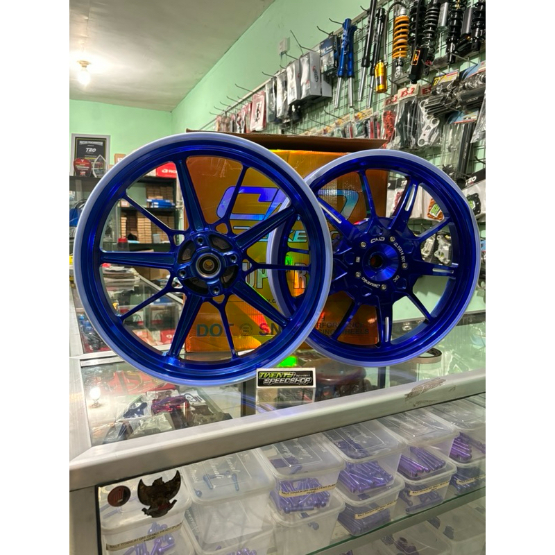 VELG DELKEVIC XSERIES HONDA BEAT/SCOOPY/VARIO110/SPACY WARNA BIRU