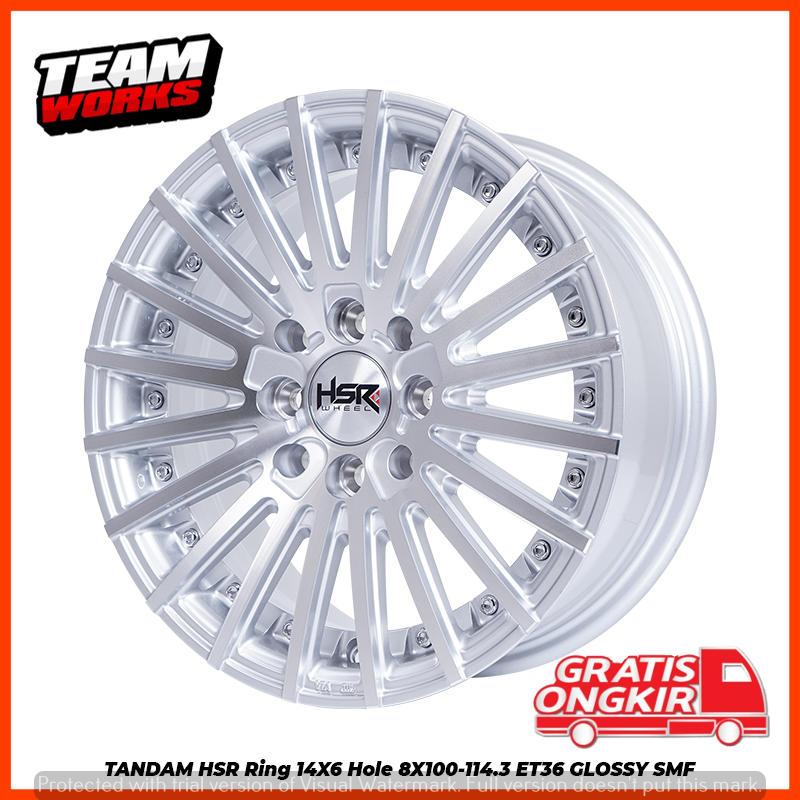 VELG TANDAM HSR R14 UNTUK MOBIL JAZZ WULLING AVANZA VELOZ PELEK RING14
