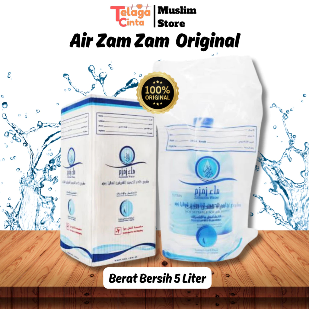 

[ DIJAMIN ORIGINAL ] Air Zam Zam 5 liter, Air Zamzam asli, Zamzam Water Original 100%