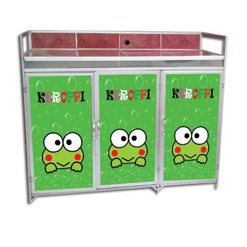 WALLPAPER STIKER MEJA KOMPOR 3 PINTU