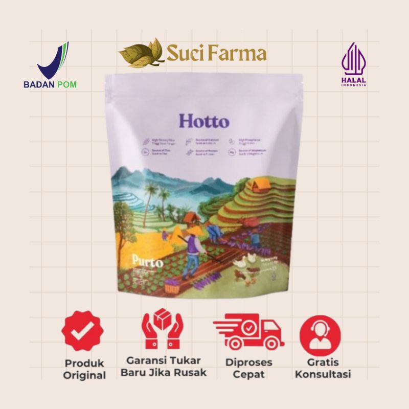 

PROMO 1 POUCH Hotto Purto Multigrain With Purple Potato Isi 16 Sachet