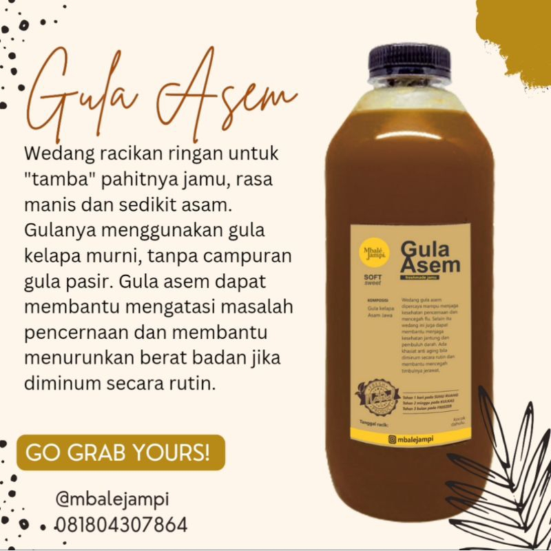 

GULA ASEM (KHUSUS LUAR KOTA)