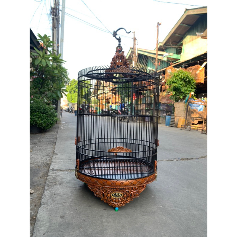 SANGKAR KANDANG MURAI CMS UKIR BARONG