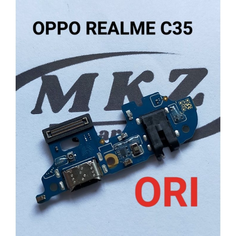 CONNECTOR CHARGER OPPO REALME C35 ORI PLUS IC PAPAN KONEKTOR CAS PCB REALME C35 ORI+IC