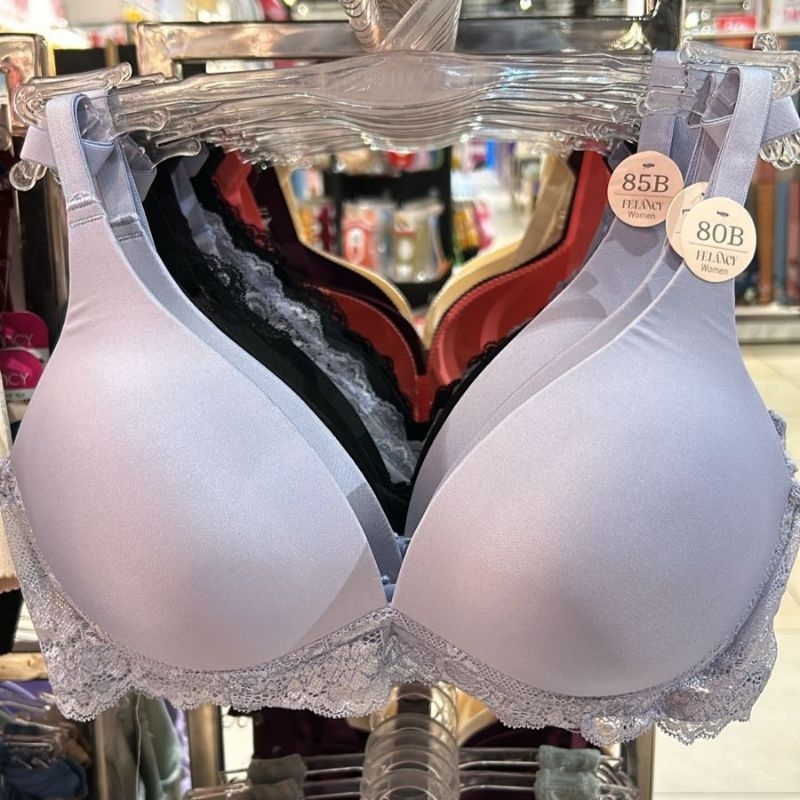 FELANCY BRA TANPA KAWAT  POLOS RENDA SAMPING (73-1207)