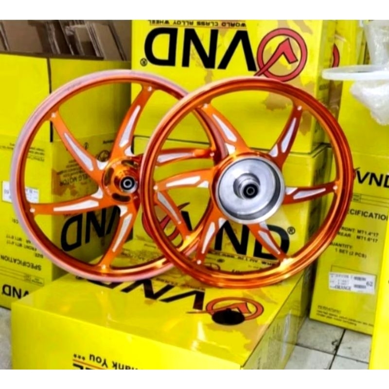 VELG RACING VND SIX STAR V2 PALANG 6 140X17 & 160X17 JUPITER Z /VEGA /FIZR /MX OLD