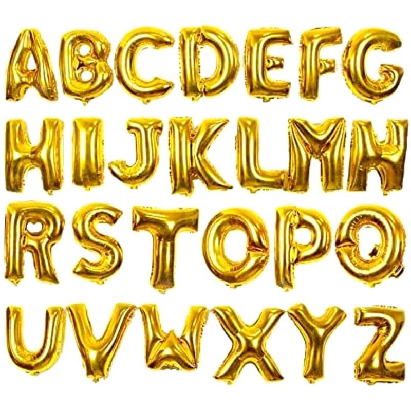 BALON HURUF/BALON FOIL HURUF/BALON HURUF A-Z/BALON FOIL HURUF A-Z/BALON FOIL HURUF A-Z 16 INCH/BALON