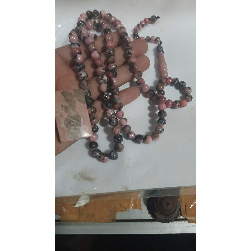 tasbih batu red borneo asli kalimantan