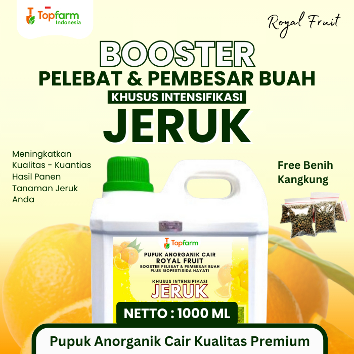 Pupuk Booster Jeruk / Pupuk Pelebat Buah Jeruk Santang Madu Nipis Bali / Pupuk Perangsang Buah Jeruk