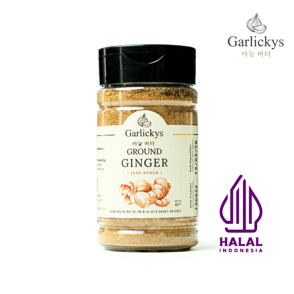 

GARLICKYS Jahe Bubuk Murni Asli Tanpa Gula Minuman Ginger Powder Premium Quality Bumbu Dapur