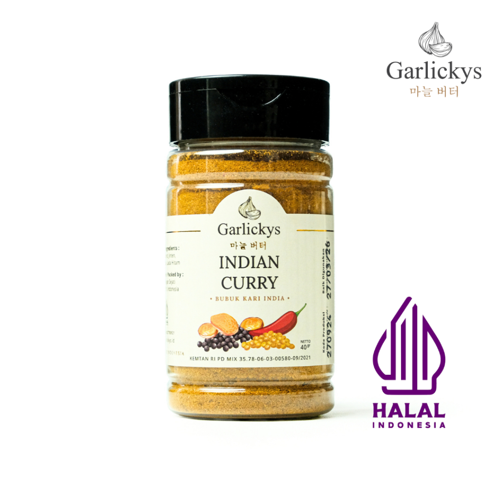 

GARLICKYS Bumbu Bubuk Kari India Indian Golden Curry Powder Premium Quality Rempah Dapur Jepang Halal