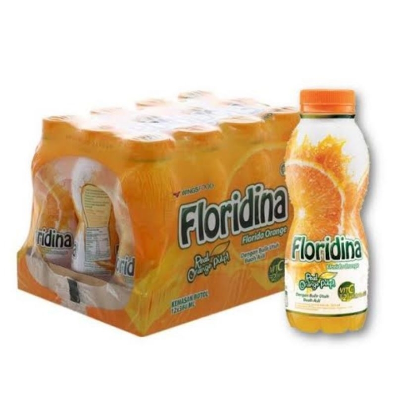 

Floridina 360 ml Minuman Rasa Jeruk 1 karton isi 12 pc