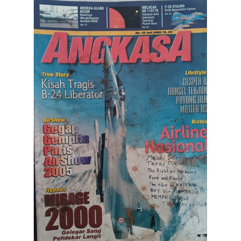 majalah angkasa - seputar kedirgantaraan - ada 2 edisi