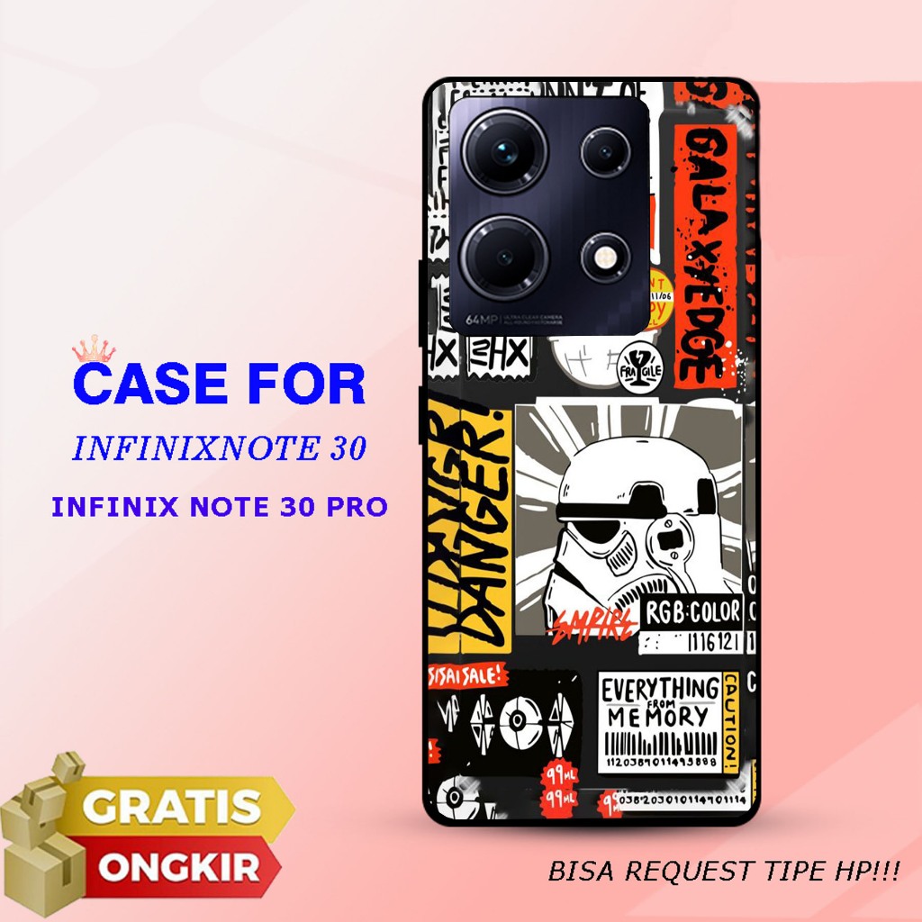 CASE GLOSSY INFINIX NOTE 30 / NOTE 30 PRO dan ALL TYPE SMARTPHONE & ANDROID Bisa request tipe Cassin