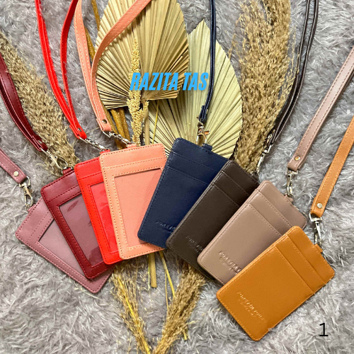 

Razita-Id Card Holder Lanyard Name Taq Terbaru Bahan Premium 3 Slot kartu