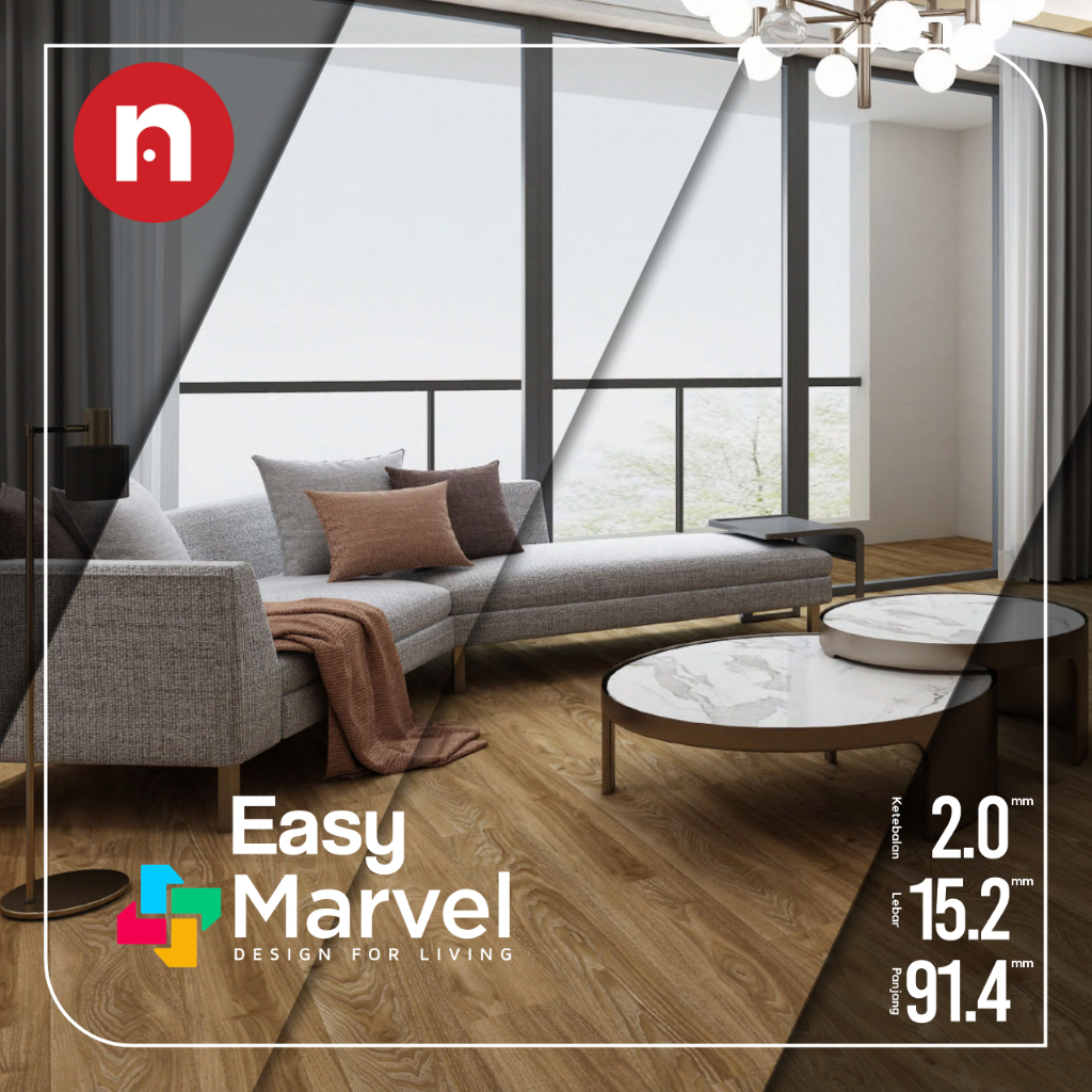 VINYL LANTAI 2MM L VINYL MARVEL EASY SERIES