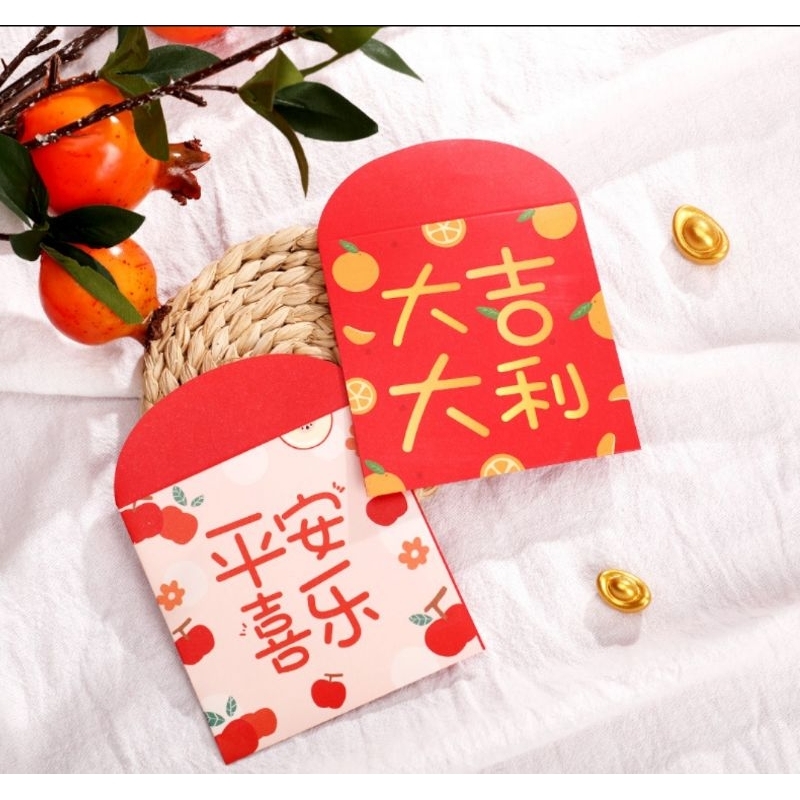 

Angpau Chinese New Year Tahun Ular 2025 Hong Bao merah 9x9cm 10 Pcs