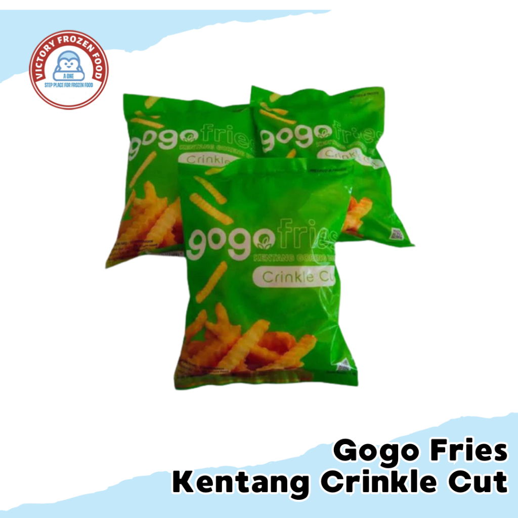 

Kentang Gogo Crinkle Cut 1Kg/Gogo French Fries/Victory Frozen Food