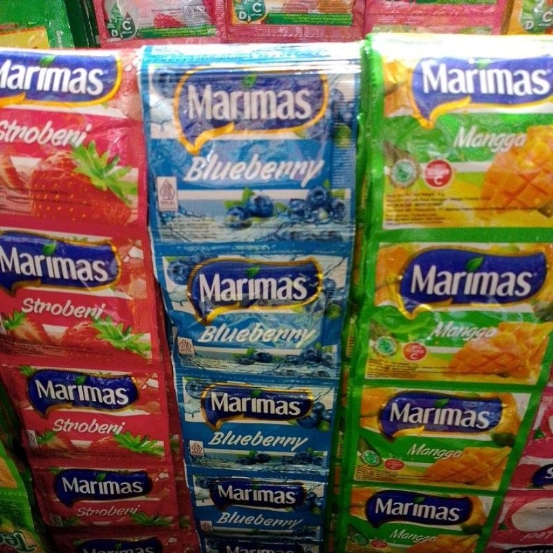 

Marimas minuman saset Bubuk aneka rasa pilihan