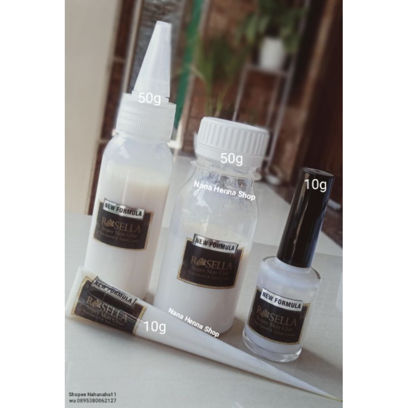 

Super glue Zahra & Rosella 3in1 / Lem henna -+10g/ Lem gliter gems/ Lem kulit
