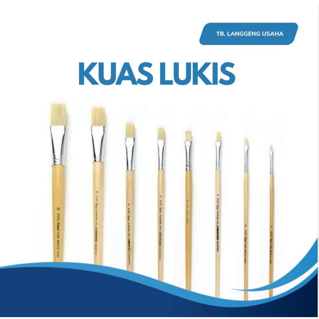 

KUAS LUKIS ETERNA PUTIH NO.1-12 - BRUSH CAT AIR ACRYLIC AKRILIK KANVAS CANVAS LUKIS