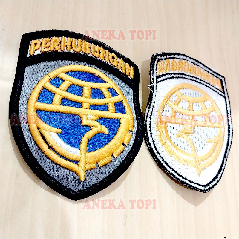 Bordir Perhubungan Timbul Bet Bordir Logo Perhubungan Perisai Timbul - Aneka Topi