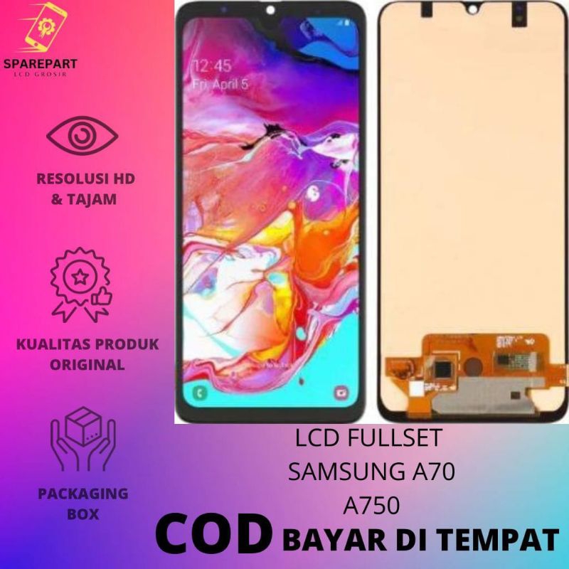 LCD FULLSET SAMSUNG A70 / A705 TOUCSHCREEN LCD ORIGINAL