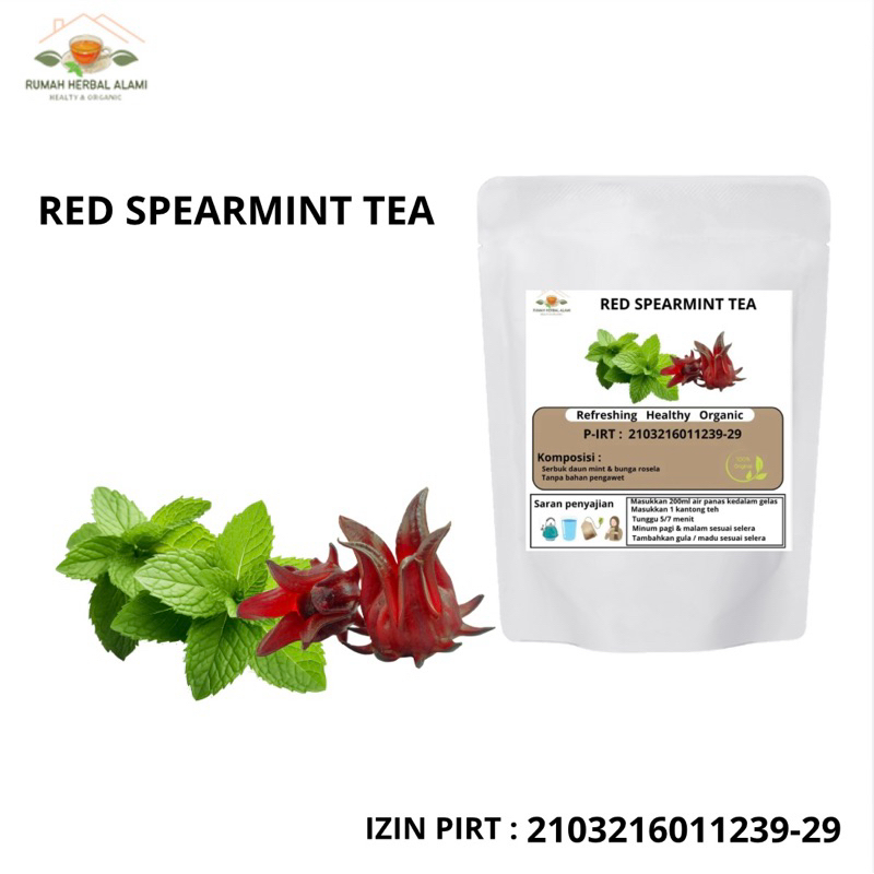 

RED SPEARMINT TEA (SPEARMINT ROSELLA ) isi 20&30pcs Tea